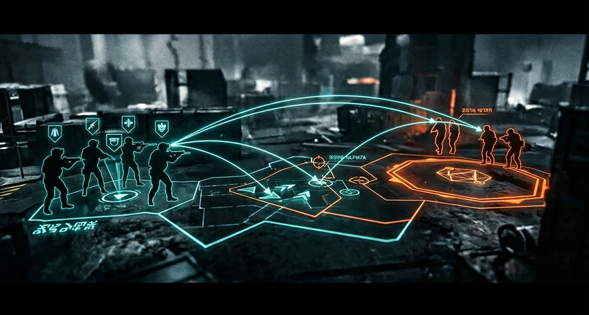 OnlySpin multiplayer FPS oyun sahası ve takım koordinasyon anı
